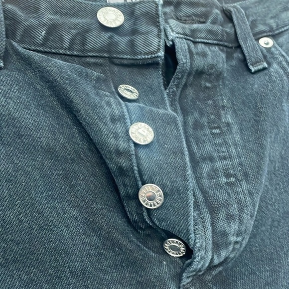 AGOLDE Quinn Distressed Denim Mini Skirt - Picture 14 of 16